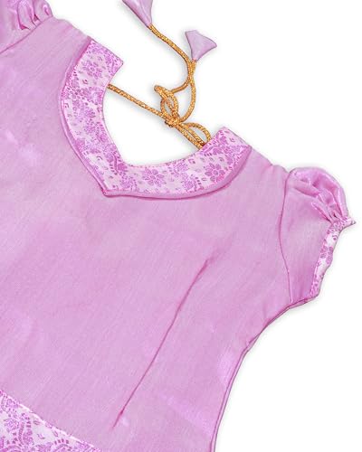 Image of Chandrakala Lehanga Pattu Pavadai For Girls Kids South Indian Dress, (KL115-P)