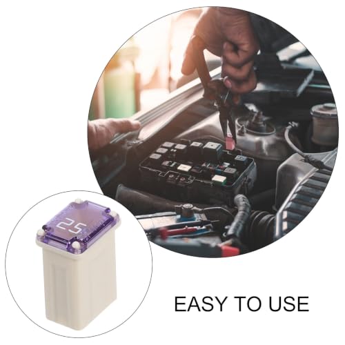 Set de 10 fusibles automotrices mini, forma cuadrada de plástico, alta sensibilidad y compatibilidad amplia para vehículos y camiones miniatura 3