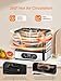 FOHERE Food Dehydrator, 5 BPA-Free Tray Dehydrators for Food and Jerky, Fruit, Herbs, Meat, Dog Treats, 48H Timer and 95-158°F Temperature Control, 400W Dehydrator Machine, 11.42