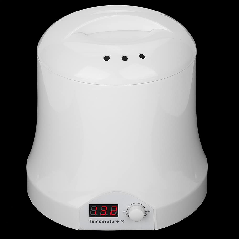 Appareil Chauffe Cire 200W Électrique à la Machine à Épiler Professionnel à Epiler Kit Complet dEpilation Portative Temprérature Ajustable Ecran Lisible Pot Amovible Echauds de Main Femmes