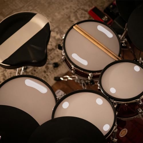 MQLSAERI Trommel-Dämpfer-Gele 16 Stück, Transparente Silikon-Gel-Pads zur Schalldämpfung von Trommeln, Weiche ovale und Lange Streifen, 16er-Pack für effektive Schalldämpfung.