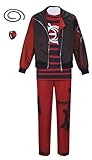 Boys Zombies Dawn Cosplay Costume Victor Zipper Jacket Pants Tracksuit Vampires Halloween Outfits Full Set (Full Set, Small)