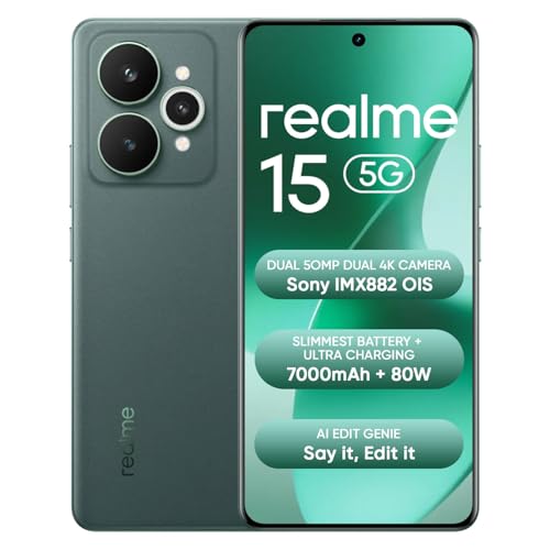 realme 15 5G Smartphone 8GB+128GB Green
