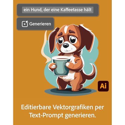 Adobe Creative Cloud Pro |Grafik Design Software|Generative KI Features|Vektor-Illustration, Layout & Bildbearbeitung|1 Jahresabonnement mit automatischer Verlängerung|PC/Mac