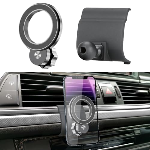 JIEZMO Car Magnetic Phone Mount for Audi A6 S6 A7 S7 RS6 RS7 2012 2013 2014 2015 2016 2017 2018 Auto Interior Accessories Best Cellphone Holder Mobile Cradle Cell Phones Navigation Screen Magnet Stand