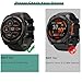 [1+4 Pack] Case with Tempered Glass Screen Protector Compatible with Garmin Fenix 8 SOLAR 51MM (Not for Fenix 8 51mm AMOLED), Bumper Full Coverage Protective Soft Cases Face Cover for Fenix 8 SOLAR 51MM