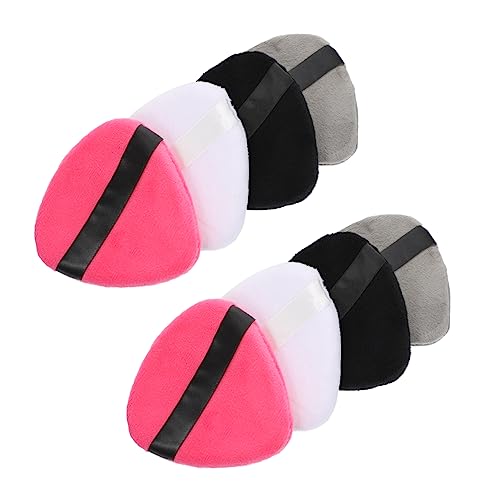 PartyKindom Powder Puff Set 8 Pcs Drop Shaped Makeup for Face Cosmetics Applicator