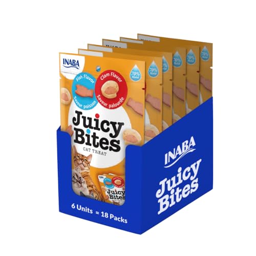 INABA Juicy Bites 98% Hühnerfleich 29% Protein, Reich an Hähnchen und Thunfisch Katzenleckerlis, Getreidefrei, Zuckerfrei, Keine Nebenerzeugnisse, Premium Cat Treats aus Japan