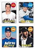 2013 Topps Archives 1969 4-in-1 Sticker #69S-FSRV Bob Feller/Tom Seaver/Nolan Ryan/Justin Verlander NM-MT Cleveland Indians/New York Mets/Houston Astros/Detroit Tigers Baseball Trading Card