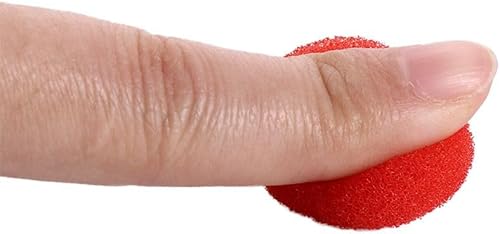 Miniatura 4 de 10 Uds 1.0 in1.4 in1.8 in Pelotas de esponja roja Bola de esponja mágica Bola de esponja de primer plano Accesorios de esponja de juguete de comedia