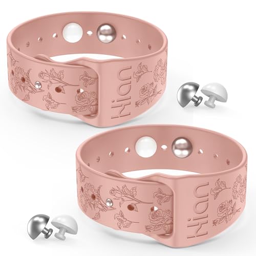 1 Paar Armbänder zur Linderung von Bewegungskrankheiten Reise-Akupressur-Armbänder Übelkeit Linderung von Morgenkrankheit Meereskrankheit Reisen AutokrankheitRosen Sonnenblumen Pink