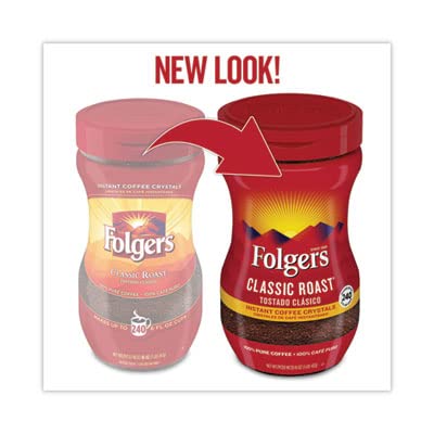 Folgers Instant Coffee Crystals, Classic Roast, 16 Ounce image 5