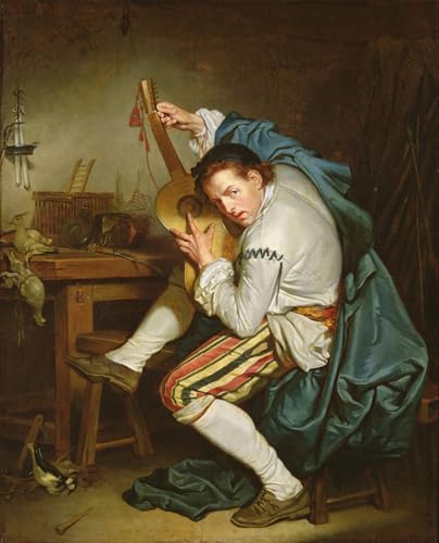 Tableaux Graffiti Art Mural le guitariste de Greuze 60x90cm poster