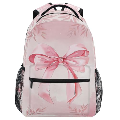 Wamika Mochila infantil com laço rosa, botas de cowgirl, mochilas escolares para meninos e meninas, bolsa para livros pré-escolares, Cow Girl, 11.5 x 8 x 16 IN