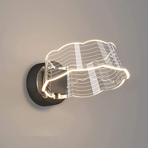Led iluminador minimalista de acrílico para dormitorio y salón con marco metálico robusto