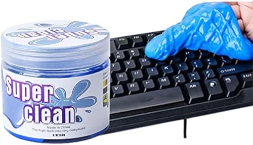 キーボード 掃除 スライム 車内清掃 粘着 クリーナー お掃除スライム PC パソコン ホコリ 隙間のゴミとホコリ取り 掃除用スライム 繰り返し使える ゴミ 多用途 柔らかい 藍