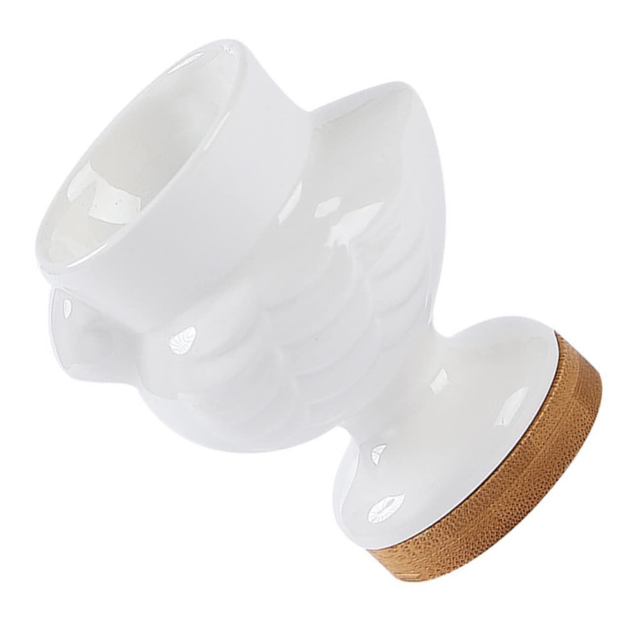 COLLBATH Ceramic Chick Shaped Egg Cup Holder for Breakfast Elegant Egg Stand Home Supplies for Soft Hard Boiled Eggs Stylish Kitchen Decoration