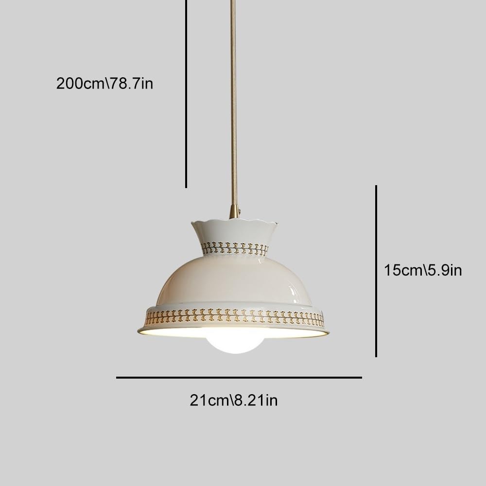 Jadssox Nowoczesna Ceramiczna Lampa Wisząca Z Białej Porcelany Żyrandol