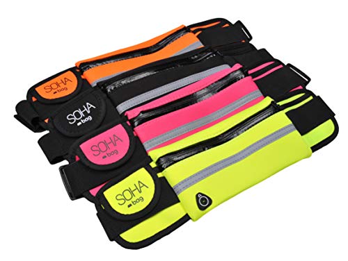 SOHA Bag platte heuptas voor sport, vrije tijd en reizen, waterafstotende riemtas, extra plat met perfecte pasvorm… - Image 8