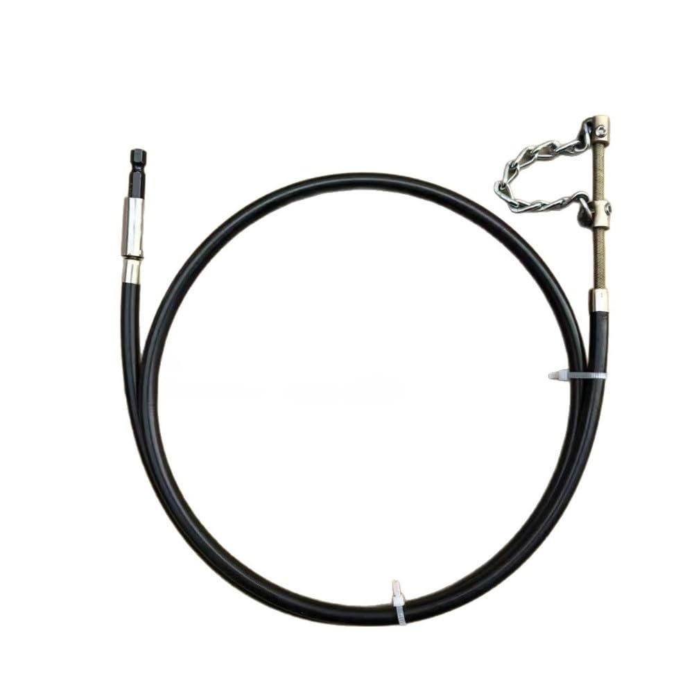 Abflussreiniger, Abflussschlange, Rohrverstopfungsentferner, 50 mm-75 mm, Kunststoff-Schnecke mit sechseckigem Bohrfutter für elektrische Bohrmaschine, Tiefenreinigungswerkzeug für Küche