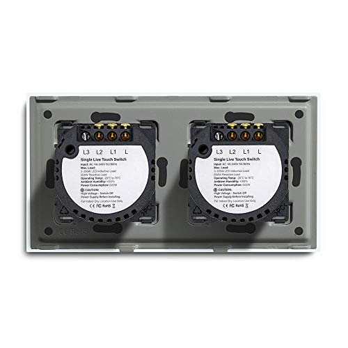 YGLONG Interruttore Luce Pulsante da 4 Gang Touch