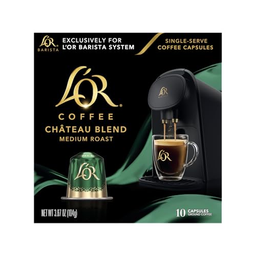 L'OR Coffee Pods, 10 Count Chateau Medium Roast...