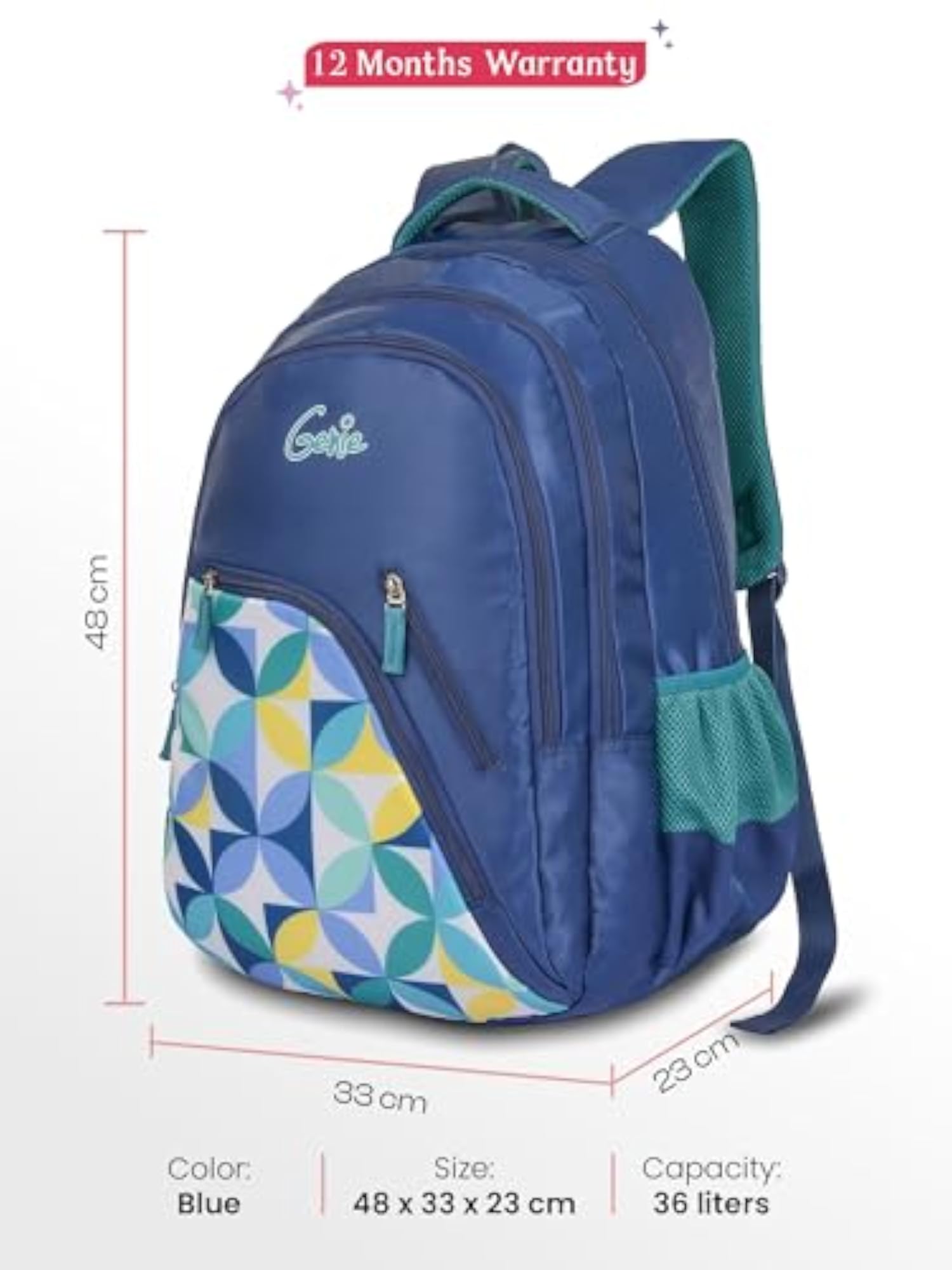 Spray Laptop Backpack for Girls, Lightweight and Ergonomic
