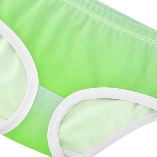 Joisal Elegant Blue Bright Green Gradient Cute Panties Girl Toddler Underwear Floral Cotton Cartoon Briefs Undies Kids 2t4