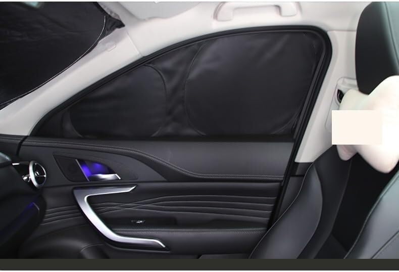 Tendine Parasole Personalizzate Per Finestrini Laterali E Parabrezza Per Tesla Model Y 2017-2023, Opache Per La Protezione A Privacy Tendine(5pcs)