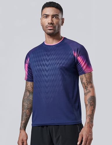 Image of 5 Pack Men's Active Quick Dry Crew Neck T Shirts | Athletic Running Gym Workout Short Sleeve Tee Tops Bulk