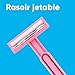 Gillette Venus Daisy Classic Disposable Razors for Women, 18 Count, Hair Removal for Women