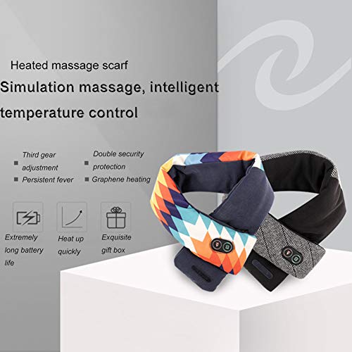 Écharpe chauffante de massage cervical USB lavable XZWLD B - 2