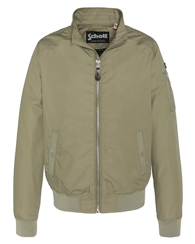 Schott NYC Kenny Giacca, Salvia Cachi, XL Uomo