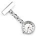 Montre d'infirmier Broche FOB des Infirmieres,Hôpital de montre de poche d'hôpital de table de infirmière clouté de docteur médecin accrochant la goupille coffre-coquille blanche,FOB Medical Watch