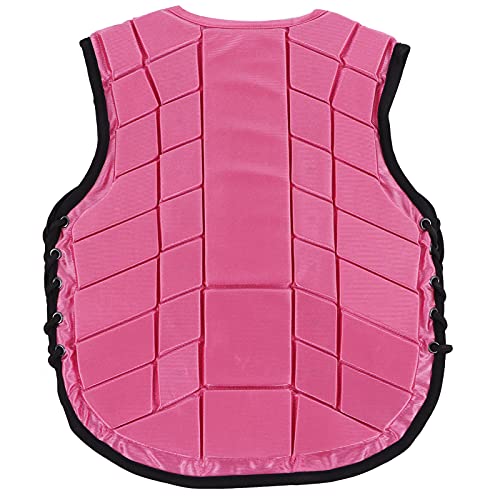 RASTKY Chaleco Ecuestre para Niños en Rosa - Equipo de Protección para Montar a Caballo Acolchado con EspumaNiños - Chaleco Protector Cómodo y Corporal (CM)