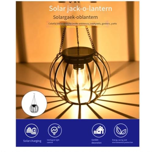Lanternes solaires d'extérieur en métal plus lumineuses et imperméables pour jardin