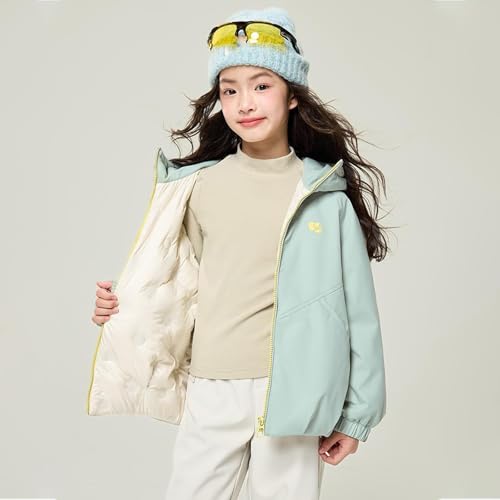 Image of Kids Toddler Waterproof Puffer Jackets Zip up Insulated Warm Windproof Coats Boys Girls Hiking Windproof Outwear