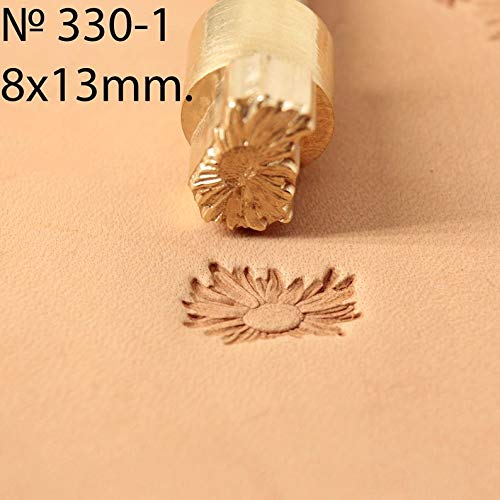 DandS ltd Leather Stamp Tool, Chamomile Flower, Professional Steel Craft Tool for Leatherworking, Embossing, Carving & Stamping Leather Projects, Belts & DIY Projects Compatible with Mallet #330-1