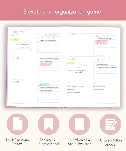 Lamare Academic Planner 2025-2026 – Undated Weekly College Student Planner 2025-2026 For Homeschool, High School, College & Nursing Students
