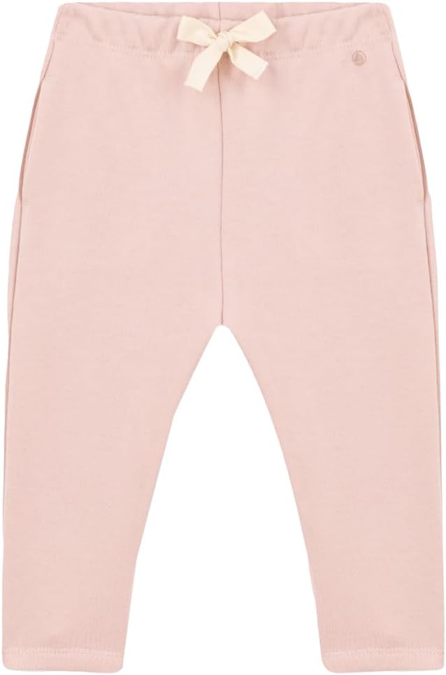Petit Bateau Girl Babies' Fleece Trousers Pink Color Sizes 6-36 Months