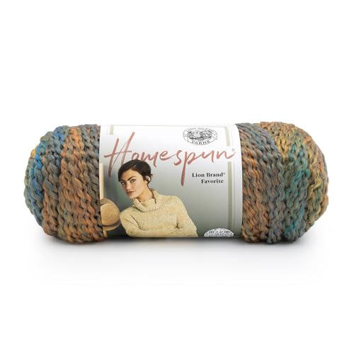 Image of Lion Brand Yarn Homespun Yarn, Soft Bulky Yarn for Knitting, Crocheting, and Crafting, 1 pack, Painted Desert