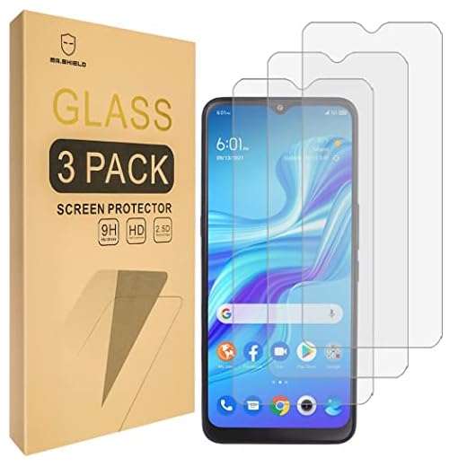 Mr.Shield [3-Pack] Designed For TCL 4X 5G / TCL 20A 5G / TCL 20 A 5G [Tempered Glass] Screen Protector [Japan Glass With 9H Hardness] with Lifetime Replacement