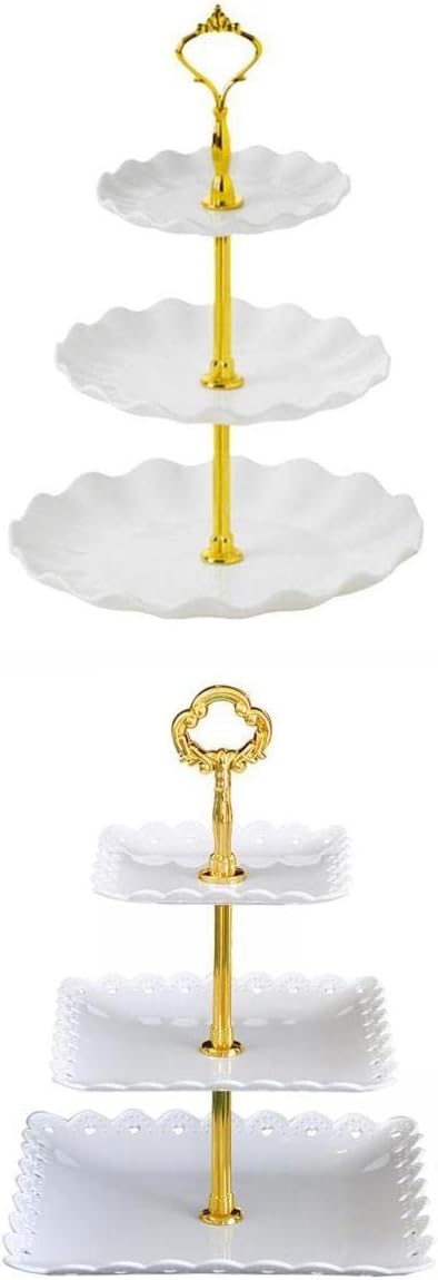 2Pcs Storage Tray Dessert Tower Dessert Candy Dishes Self-Help Storage |Home & Garden|Kitchen, Dining & Bar|Dinnerware & Serving Dishes|Plates