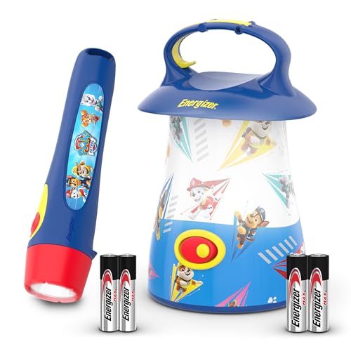 Energizer PAW Patrol Kids LED Lantern and Handheld Flashlight Combo Pack, Great Lightweight LED Flashlights for Kids, Batteries Included