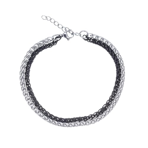 Pulsera hombre cadena acero inoxidable minimalista miniatura 4