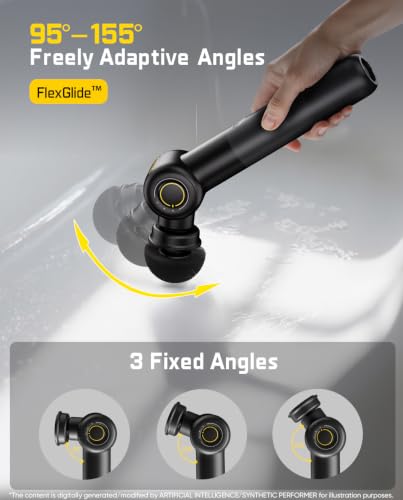 Fanttik Flip G9 Pro Electric Spin Scrubber w/ 6 Brush Heads & Adjustable Angle (Black or White) - image 4