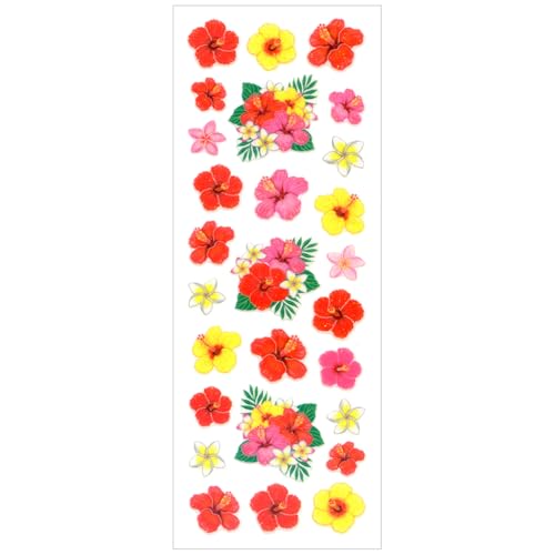 Amazon.co.jp: 奥山商会 シール ラメ入りシール ハイビスカス花束