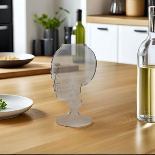 Copa de vino de calavera de cristal higiénica para banquetes divertidos de Halloween 6