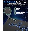 Haute42 Leverless Controller Arcade Stick: Aluminum Leverless Arcade Stick M Ultra GEN2 with Lock Button & RGB Lighting, Arcade Controller Street Fight for PC/PS3/PS4/Switch Game,Low-Profile Switch Arcade Stick Support Hot Swap & SOCD