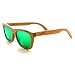 RawWood Originals Natural/Green Polarized Bamboo Wood Sunglasses